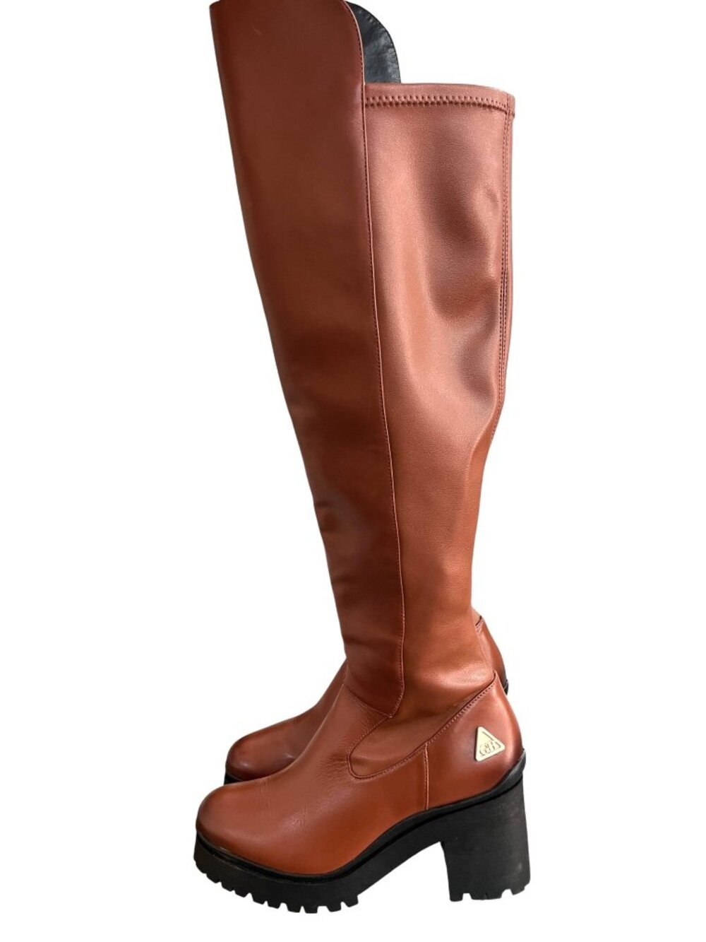 GB Re-Volve Chunky Lug Block Sole Boots SZ 7